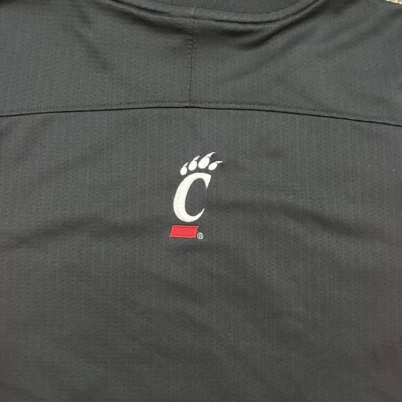Vintage Cincinnati Bearcats Mens Medium Nike Center Swoosh Team Warm Up Shirt - Picture 9 of 13